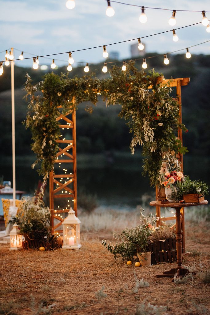 entrance of your farm wedding