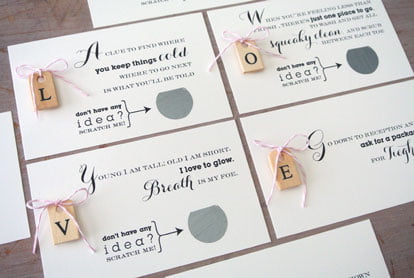 Scavenger Hunt Proposal Idee