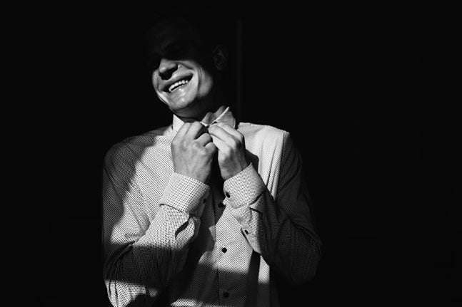 Partial Shadows Wedding Portrait