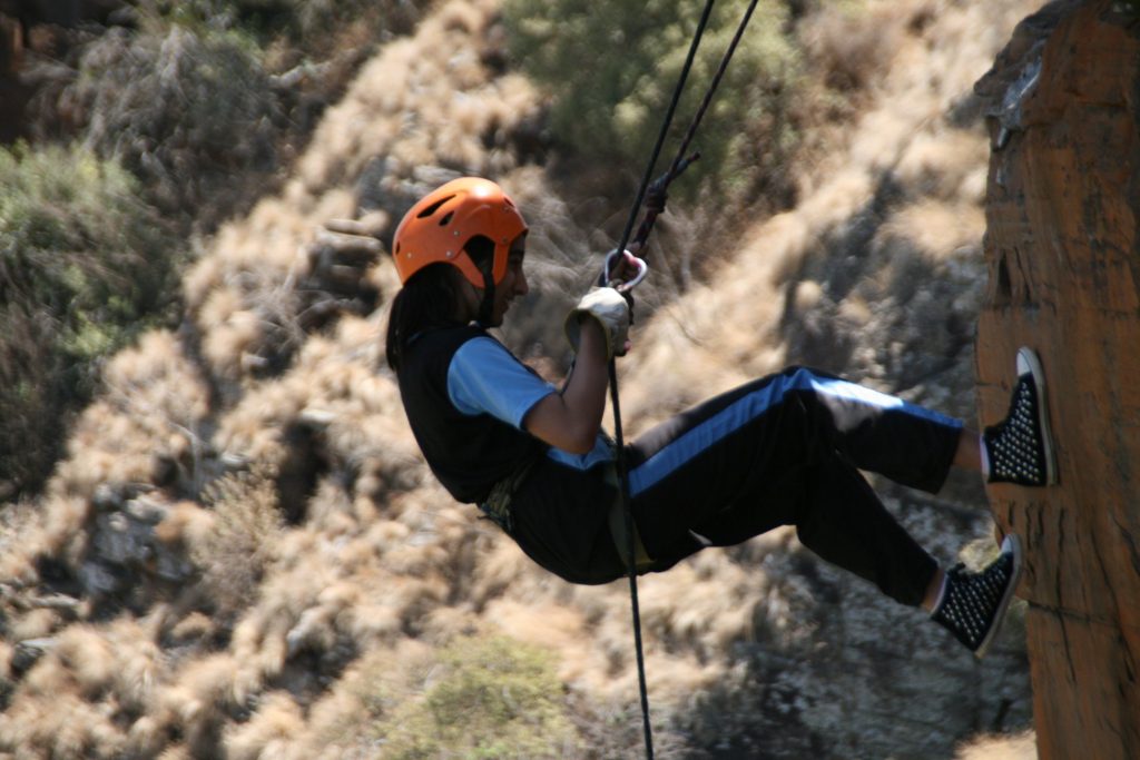 Abseil in Harties