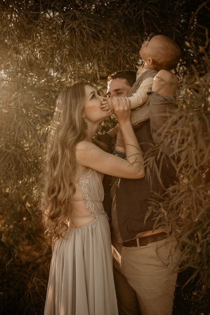 Loving Family in Nature