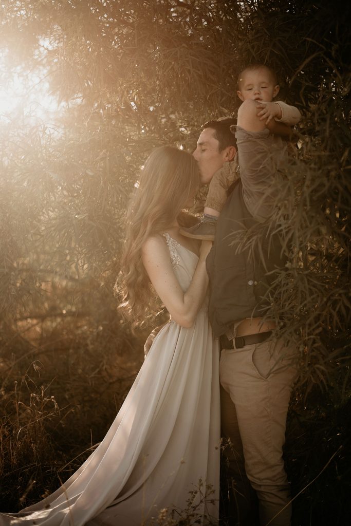 Loving Family in Nature