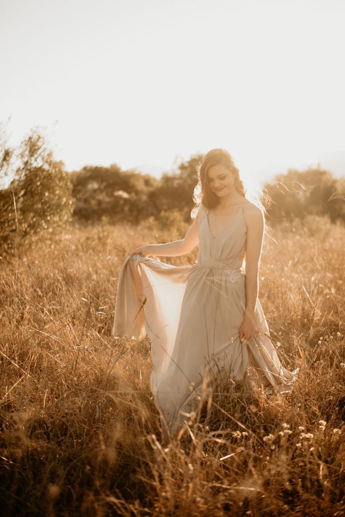 Girl Dancing in a field