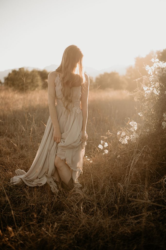 Girl Dancing in a field