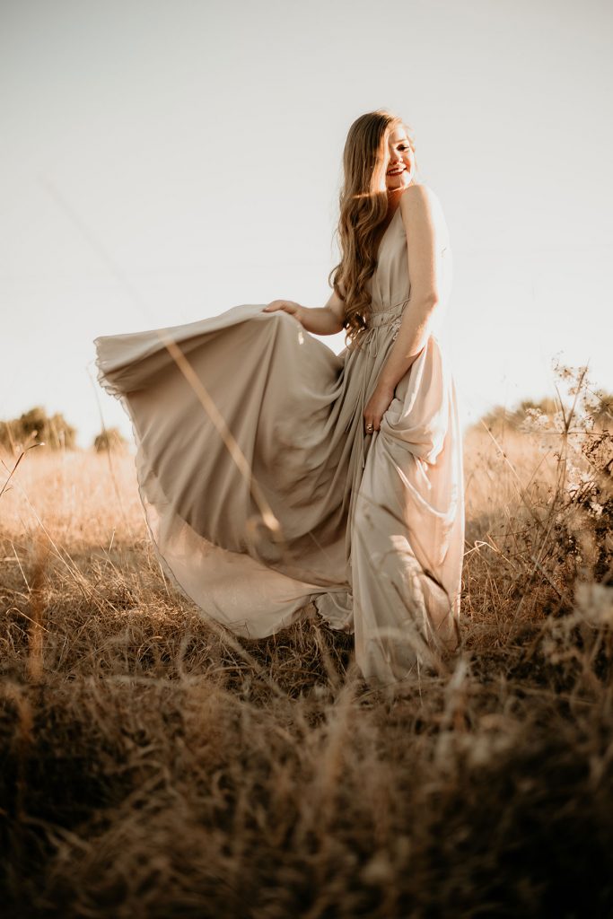 Girl Dancing in a field