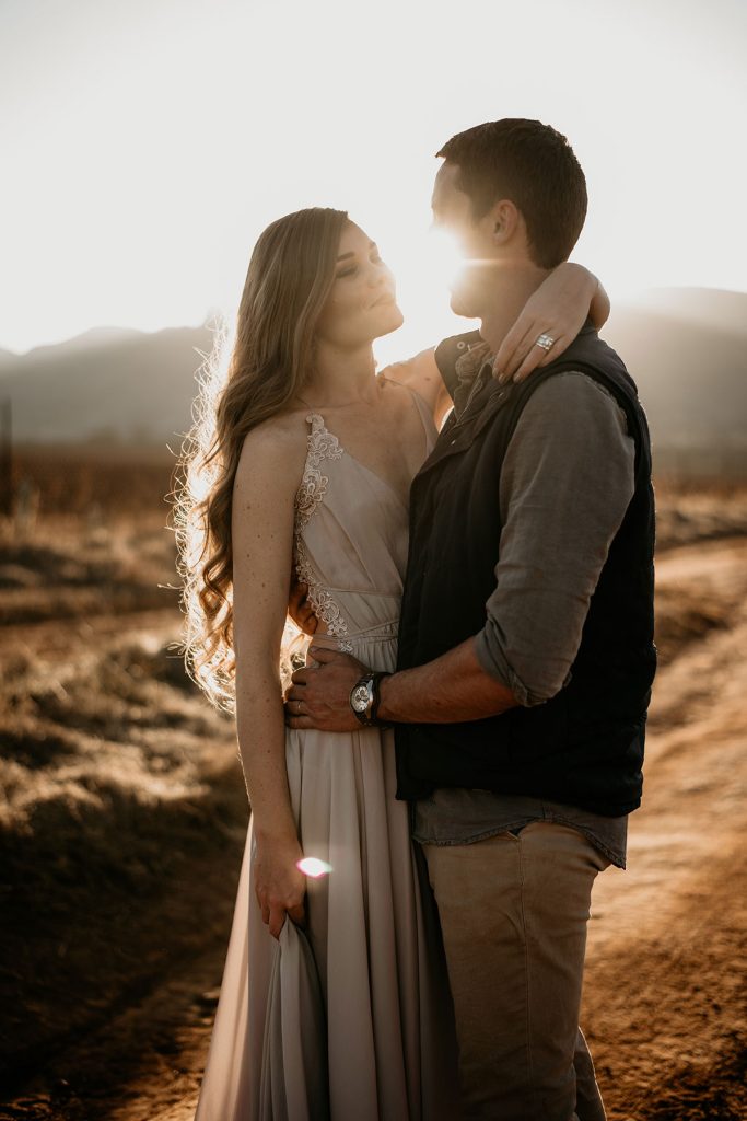 Couple with Sunset over the Magaliesberg Mountains