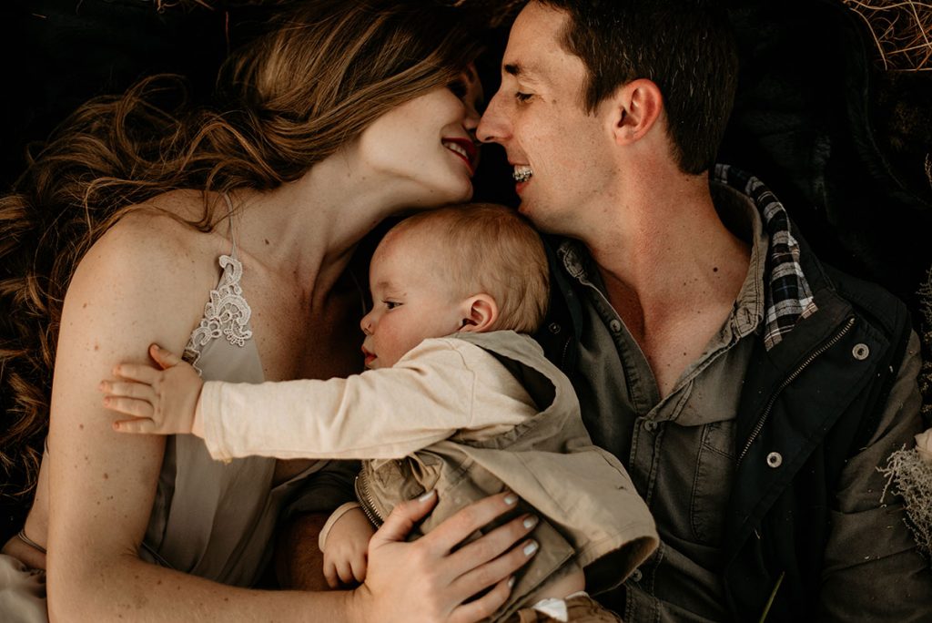 Loving Family at The Nut Farm Venue by Echo Photography