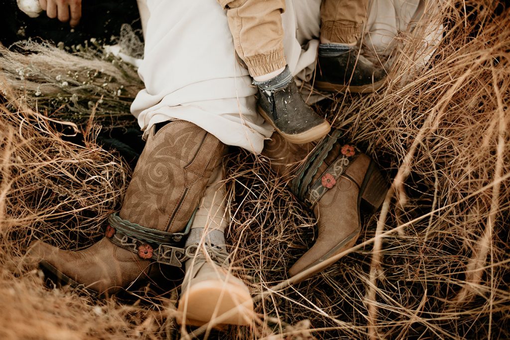 Shoes in field at The Nut Farm Venue by Echo Photography