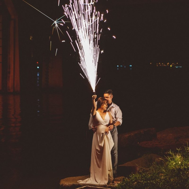 Bride to be celebrating new year